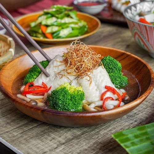 steam fish with broccoli healthy food menu